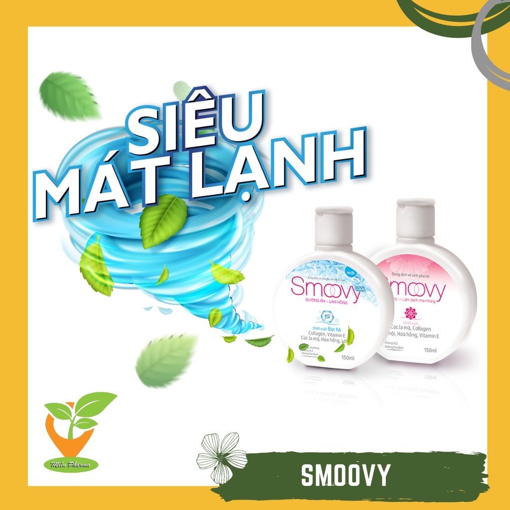 [DDVSPN Smoovy] Dung Dịch Vệ Sinh Phụ Nữ Trẻ Hoá Vùng Kín Smoovy 150ml_Smoovy, Smoovy cool