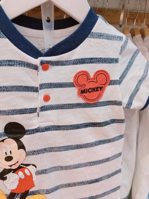 Set bộ mickey kẻ c hoàn hảo