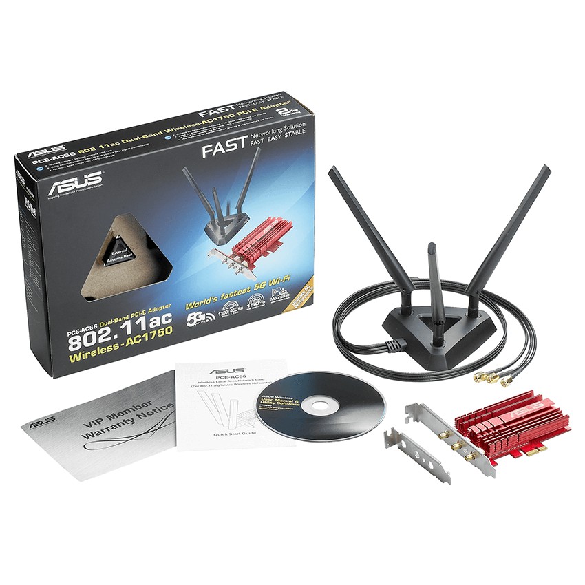 Card mạng không dây PCI Express Asus PCE-AC68 | BigBuy360 - bigbuy360.vn