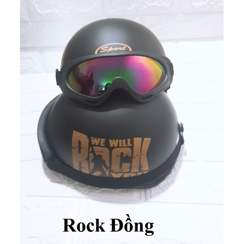Mũ Bảo Hiểm Người Dơi, Rock, Iron Man- Nón Bảo Hiểm Nửa Đầu Đi Phượt