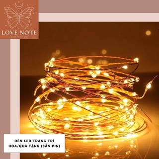 Đèn LED fairylight trang trí quà tặng, hoa, hộp quà, chai lọ
