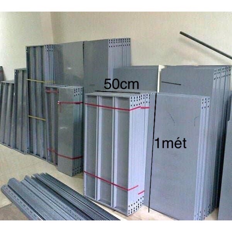 mặt sàn kệ v lỗ ngang 1m rộng 50cm mâm 50 100cm lắp kệ đa năng