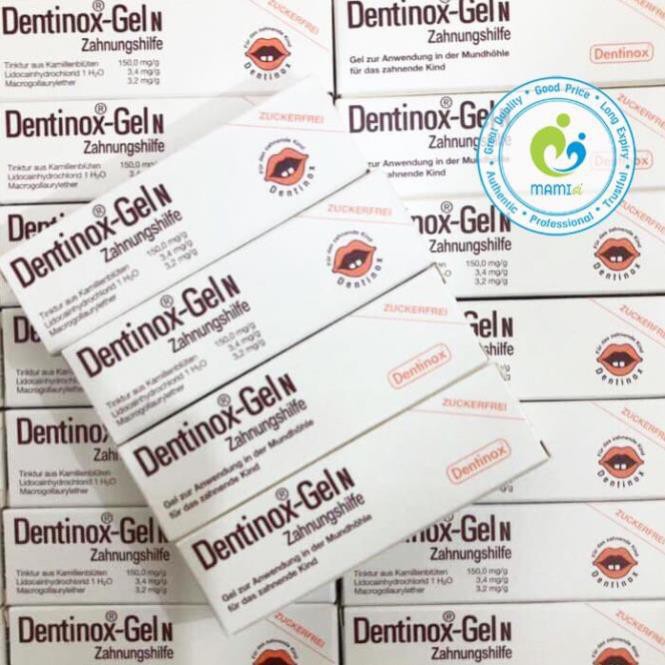 Gel bôi nướu lợi (10g) giảm đau nhức khi mọc răng cho bé từ 4 tháng tuổi Dentinox-Gel N Zahnungshilfe, Đức