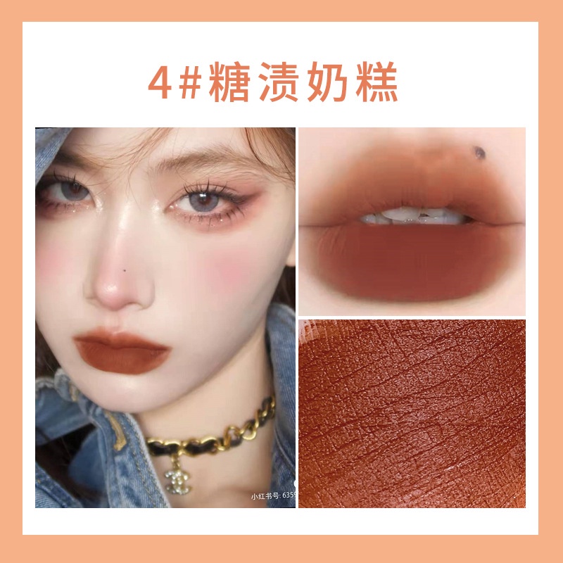 Son Sáp Xixi Tông Nhung Lì Dưỡng Ẩm Làm Trắng Môi Hàng Ngày Không Khô