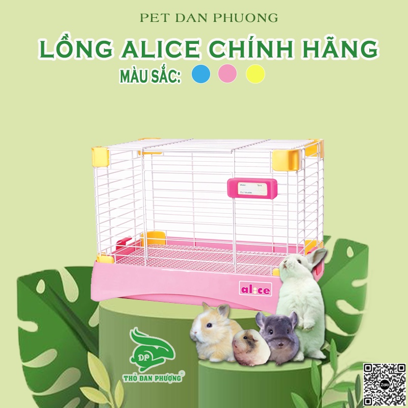 Lồng ALICE nan đáy nhựa nuôi thú cưng  - Thỏ Đan Phượng