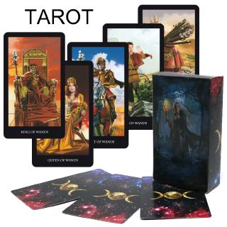 Bộ bài 78Pcs/set English Edition Witch Tarot Deck Future Fate Witch Tarot playing cards Mysterious Cards