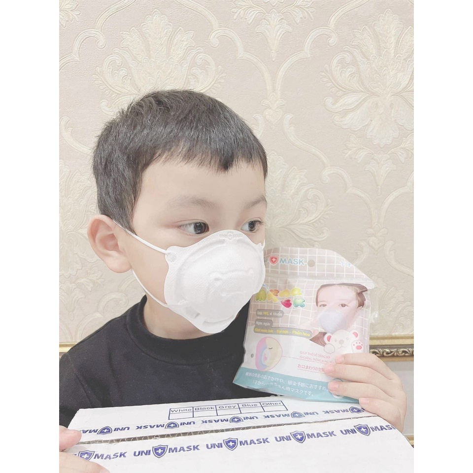 Set 3 Khẩu Trang Gấu Unimask Cho Bé