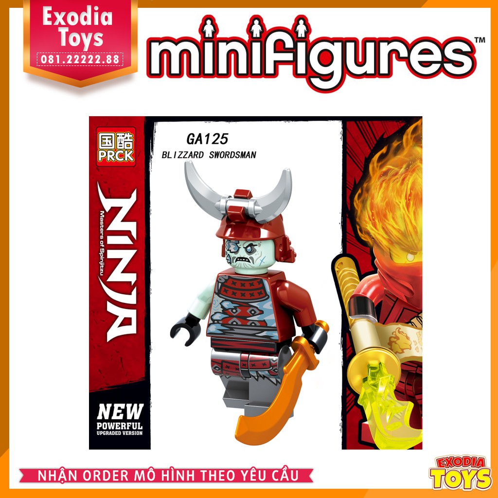 Xếp hình Migfigure nhân vật hoạt hình Ninjago Season 11 - Đồ Chơi Lắp Ghép Sáng Tạo - PRCK GA123-130