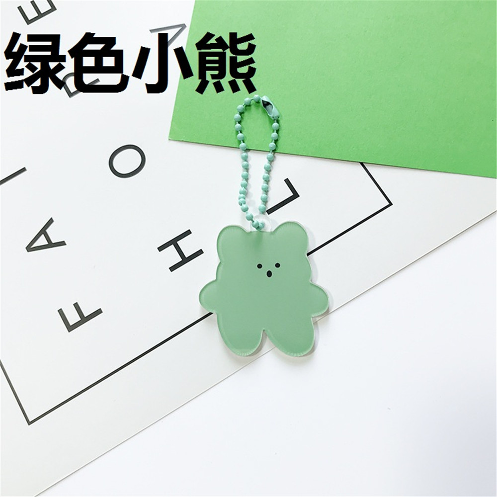 Móc khóa hình gấu đáng yêu trang trí vỏ hộp sạc thích hợp cho Airpods