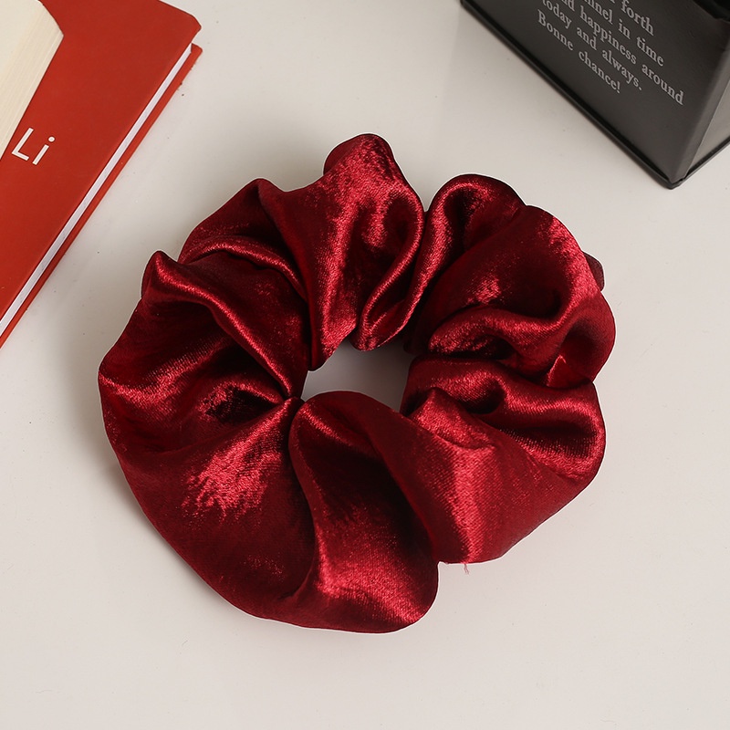 Dây Buộc Tóc Màu Trơn Phong Cách Hàn Quốc Xinh Xắn Cho Nữ