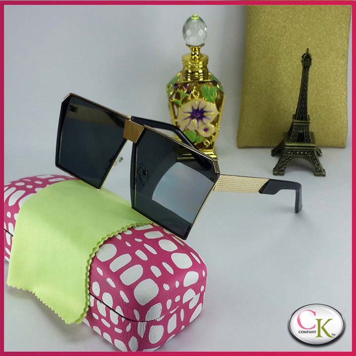 20 Mắt kính nam nữ thời trang cao cấp - Kính chống tia UV càng kim loai to