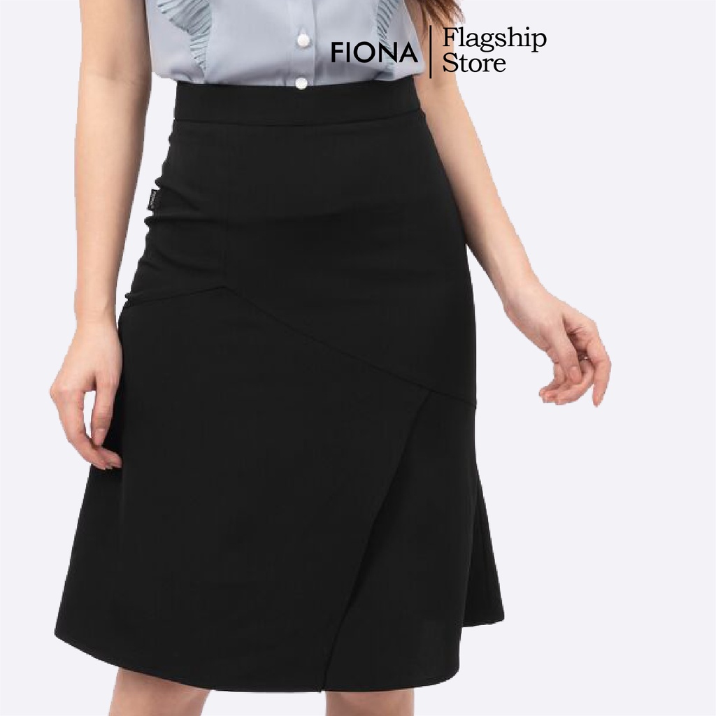 Chân váy công sở cao cấp FIONA, Chân váy dáng xòe tà bong trẻ trung F251165