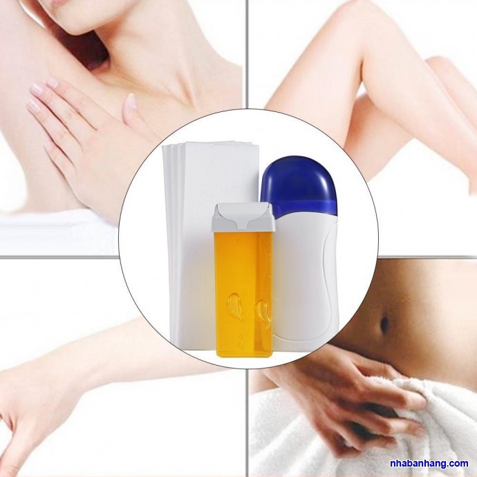 [Tặng giấy wax] Sáp wax lông dạng thanh đầu con lăn, tặng giấy wax lông