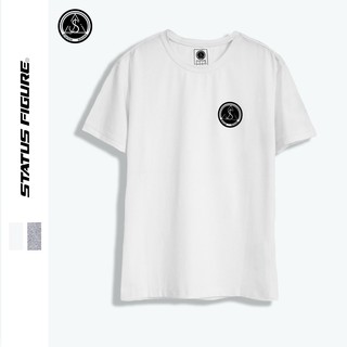 Áo thun nam tay ngắn STATUS FIGURE cổ tròn form regular fit, Cotton 4C, co giãn tốt, in LOGO ngực - SF19001