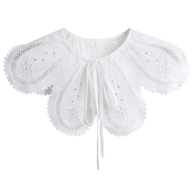 Cổ Áo Giả Họa Tiết Ren Rỗng Tinh Tế Trang Trí Cho Nữ