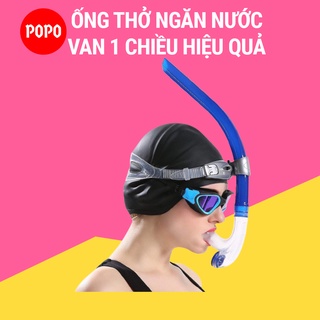 Ống thở lặn biển POPO 1140 gắn giữa mặt hỗ trợ lặn biển, tập bơi, chất liệu cao cấp SPORTY