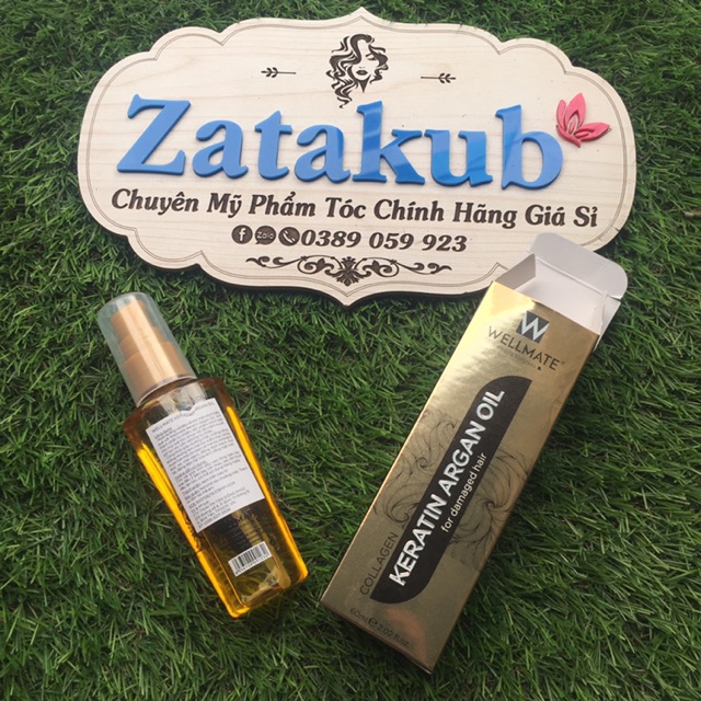 [Chính Hãng]🌸🌸Tinh Dầu Dưỡng Phục Hồi Tóc Wellmate Keratin Argan Oil 60ml | BigBuy360 - bigbuy360.vn