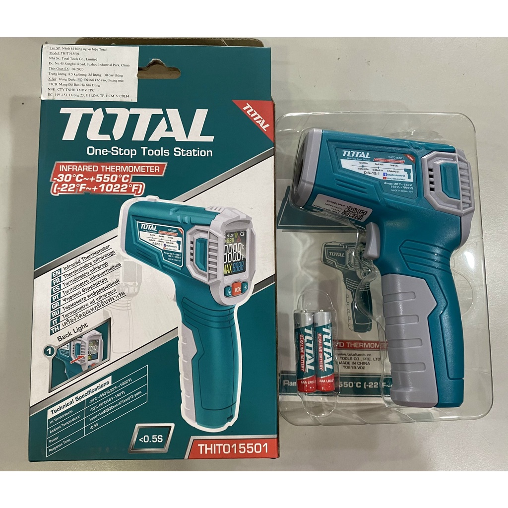 Máy đo nhiệt kế hồng ngoại Total Moel THIT015501