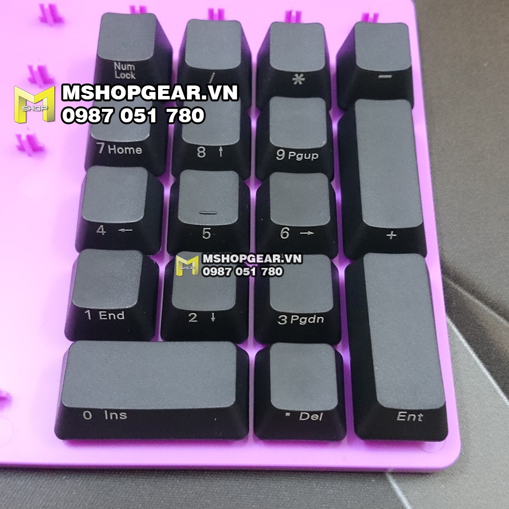 Set keycap Numpad thick pbt oem profile ninja print 17 keys