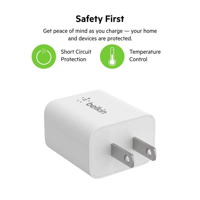 Củ sạc Belkin BOOST↑CHARGE 20W USB-C PD/PPS sạc nhanh 20w cho các dòng thiết bị điện thoại iP va Androi Bảo Hành 12 T