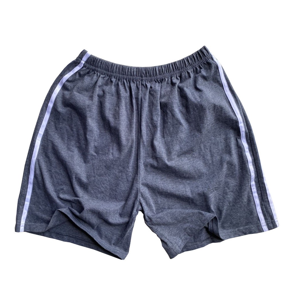 Quần Đùi Nam Thun Cotton Mặc Nhà - Quần Đùi Mặc Ngủ Nam Kẻ Sọc Đôi 2 Bên Chất Cotton Mềm Mại, Thoáng Mát