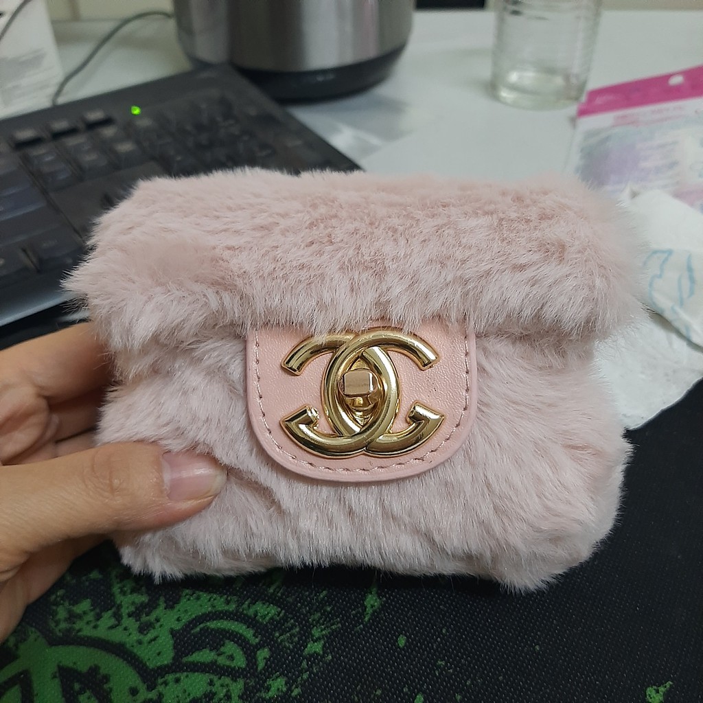 [Sale hủy diệt] Túi đeo chéo bằng chất liệu lông nhung phong cách Hàn Quốc cho mẹ và bé