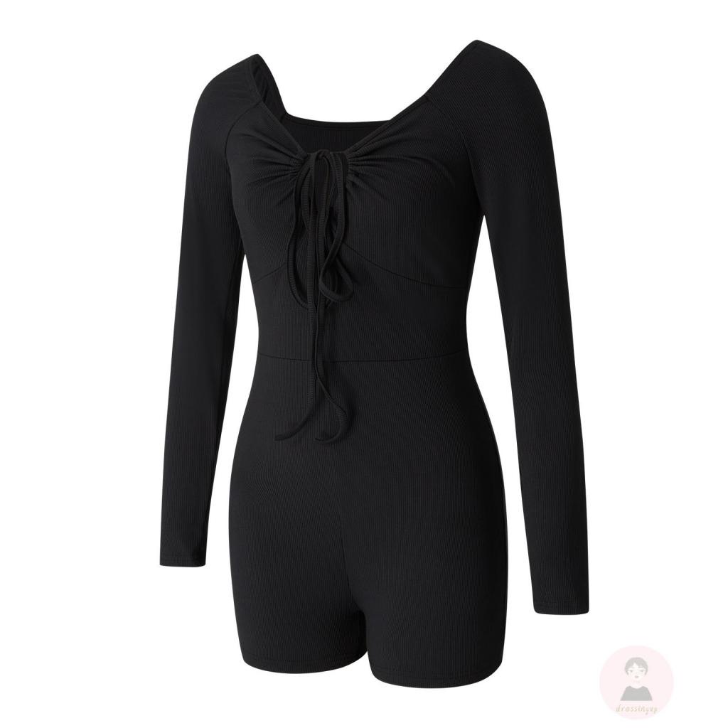 Áo liền quần Tay Dài Màu Sắc Thanh Lịch Dành Cho Nữ