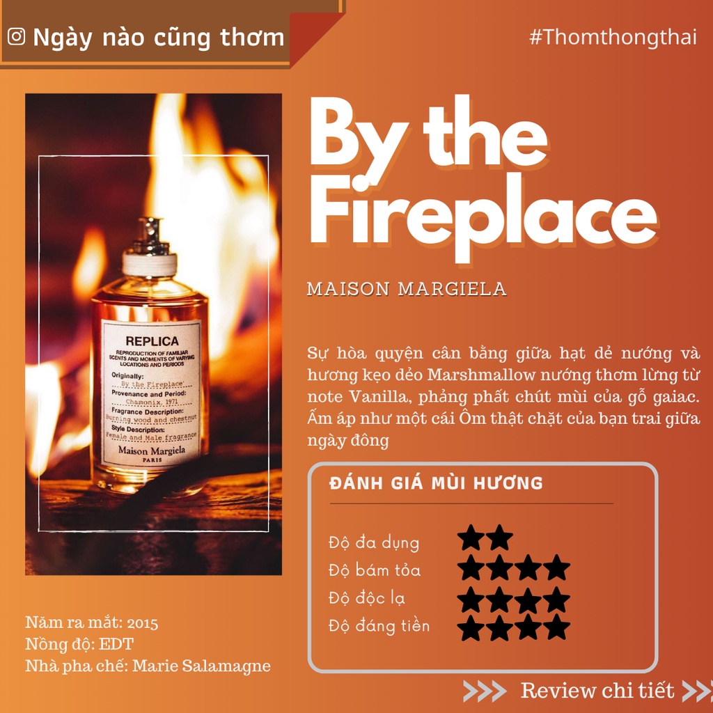 Thơm một chút - Nước hoa Replica By the fireplace