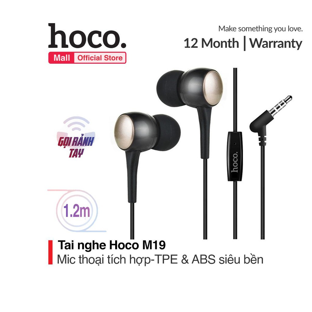 Tai nghe nhét tai Hoco M19