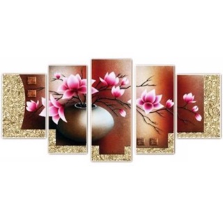 Tranh thêu chữ thập bộ hoa mộc lan A698