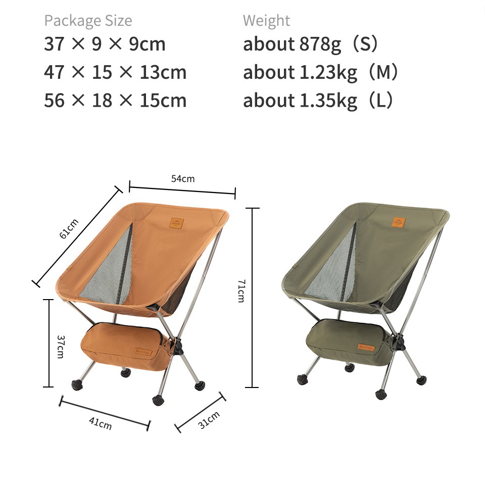 Ghế Gấp Dã Ngoại YL08 và YL10 Naturehike NH20JJ027- NH20JJ036