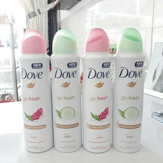 [ĐỦ MÙI] Xịt khử mùi Dove 48H 150ml
