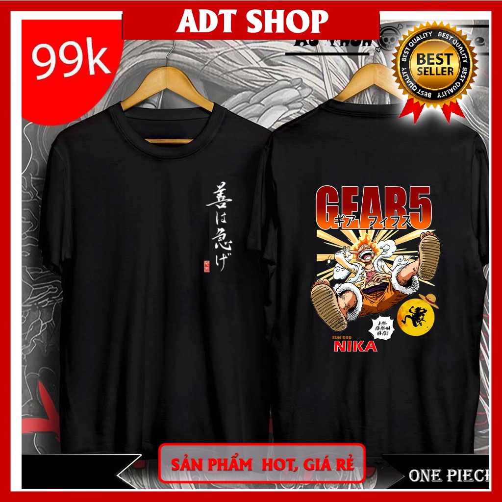 Áo thun One piece Luffy Gear 5 Mũ Rơm Đảo Hải Tặc in hình cực chất nhiều mẫu HOT