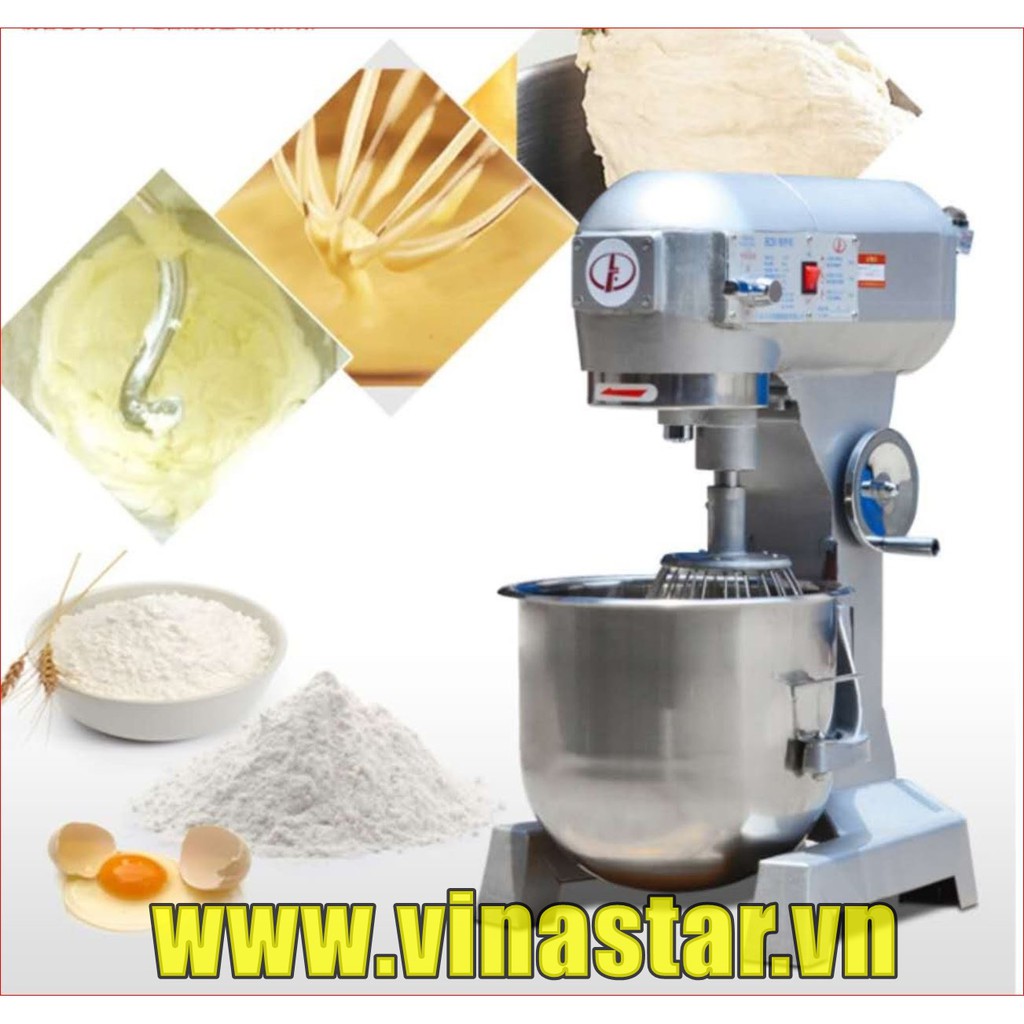 Máy trộn bột công nghiệp 30L, Máy trộn bột công nghiệp, 3 chức năng, máy nhào bột đánh trứng làm bánh năng suất cao