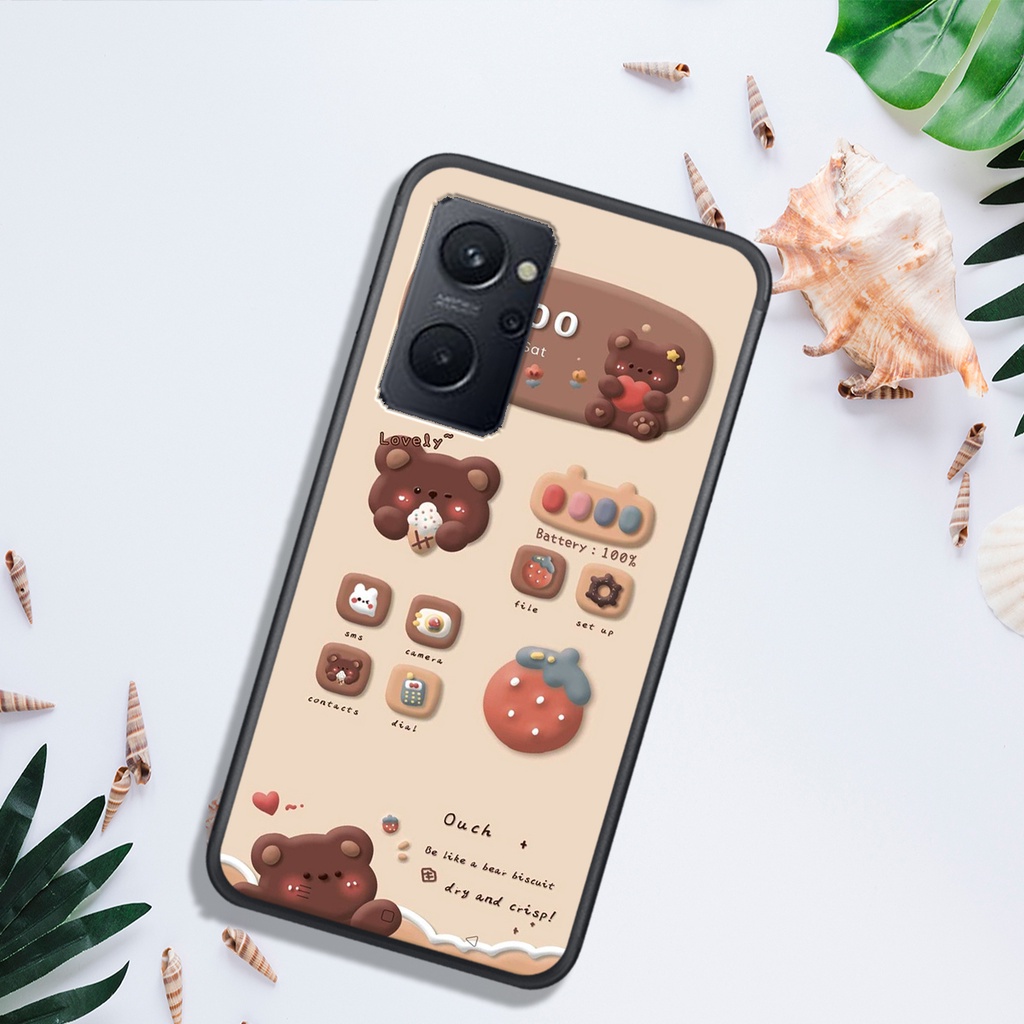 ỐP LƯNG OPPO RENO 8 4G - RENO 8 5G - RENO 8Z,  IN HÌNH GẤU NÂU CHOCOLATE ĐÁNG YÊU.