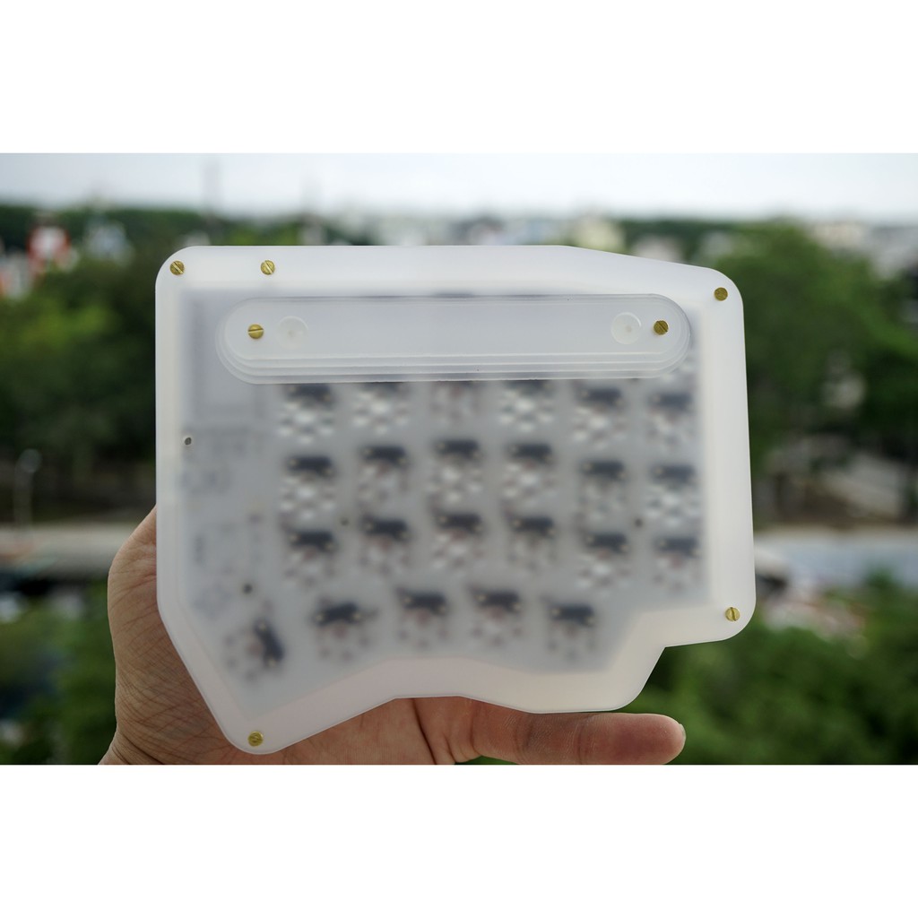 [Keyboard Kit] Bàn phím cơ Sofle case mica (split, hotswap)