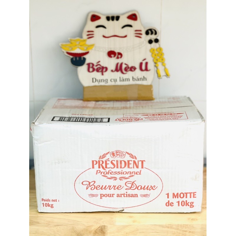 Bơ lạt hiệu President 200g - 500g - 1kg cắt từ khối 10kg