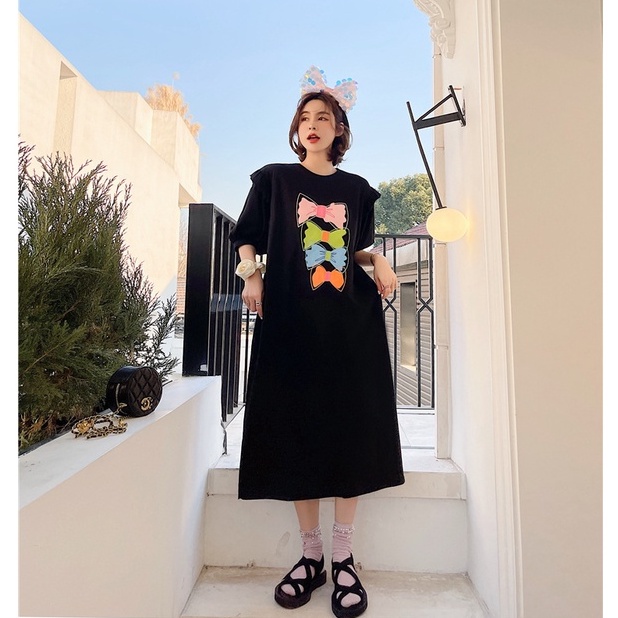 Váy Suông Đầm Suông Xinh Hình Nơ A2369