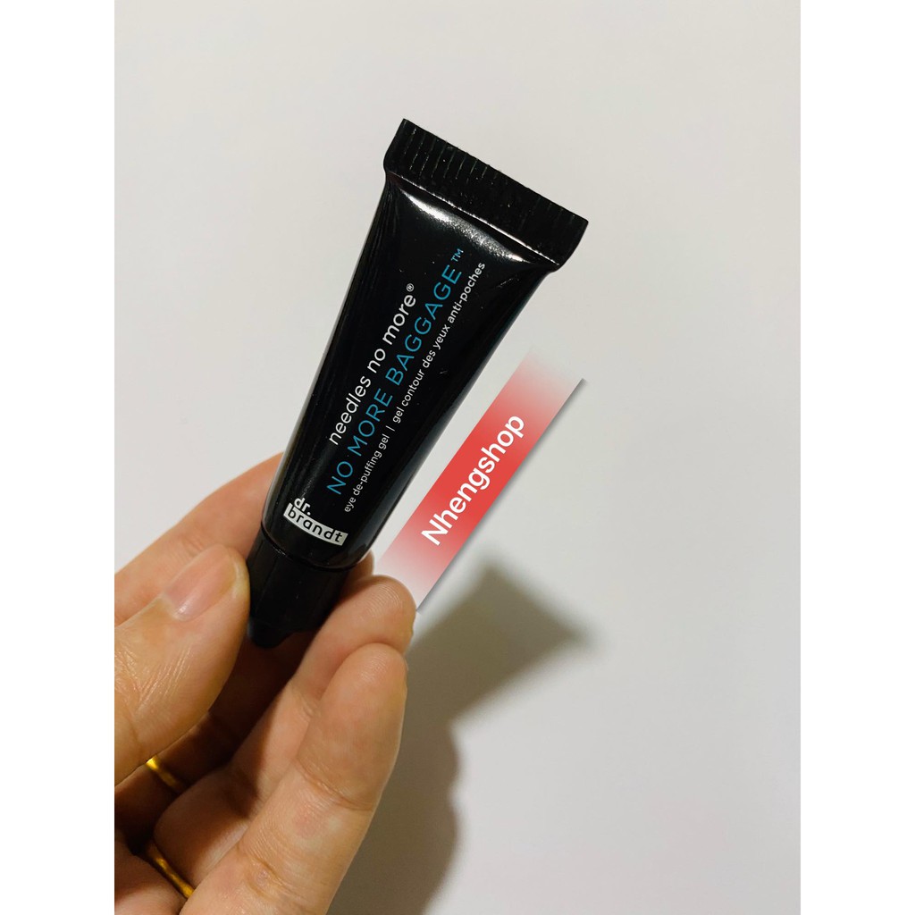[Minisize 3g] Gel giảm bọng mắt Dr. Brandt Needles No More NO MORE BAGGAGE Eye De-puffing Gel