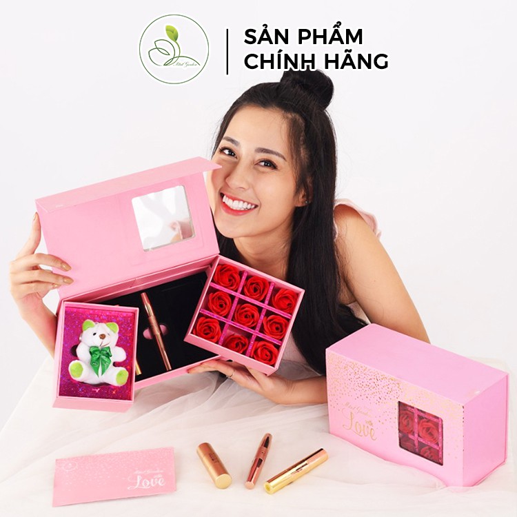 Set Quà Tặng Mini Garden Pink Rose Giftset - With Love Giftset Cực Xinh PV987