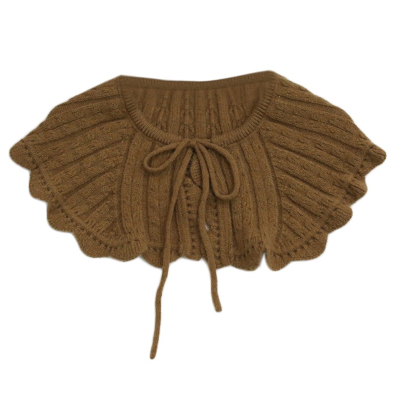 Khăn Choàng Dệt Kim Kẻ Sọc / Gợn Sóng Đính Dây Cáp Giả Lolita Cho Búp Bê