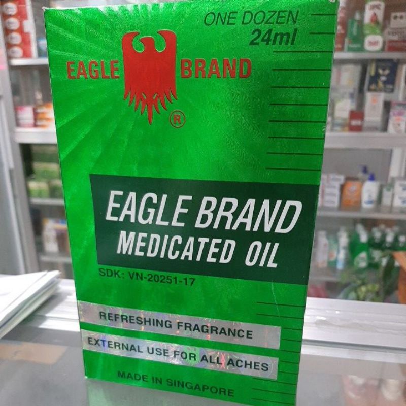 Dầu xanh con ó Singapore 1 nắp. 24ml
