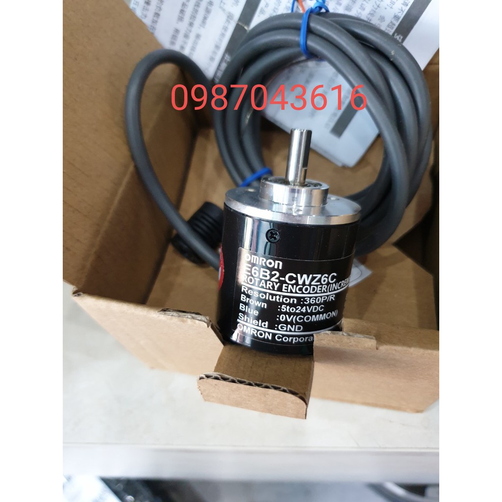 Encorder E6B2-CWZ6C omron 100 xung, 200 xung, 360 xung,400 xung,500 xung 1024 xung, 1000 xung, 200, 600 xung,2000 xung