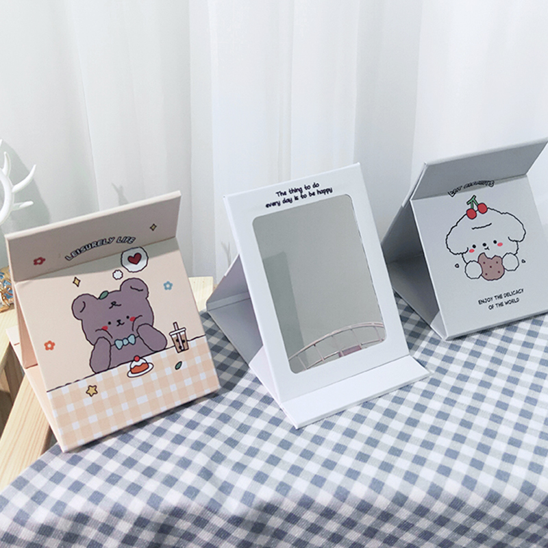 Gương trang điểm để bàn tiện dụng dễ thương