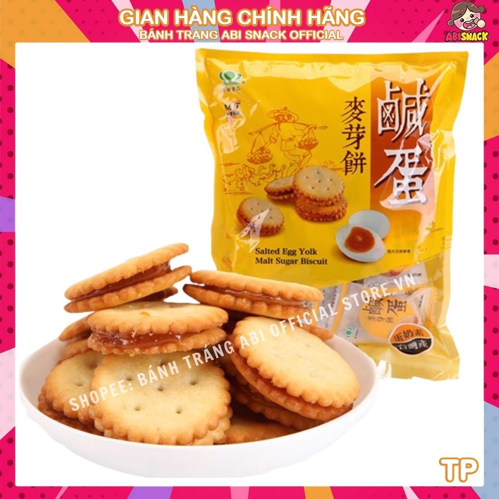 Bánh quy trứng muối hàng chuẩn thật Đài Loan DATE MỚI T8/2022 Gói 180gr/500gr