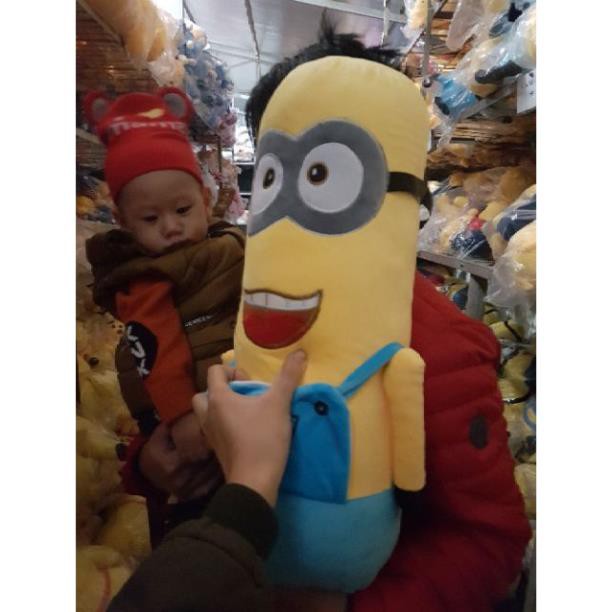 Gối Ôm Minion, 100% bông gòn trắng 3 chiều. Giá tốt