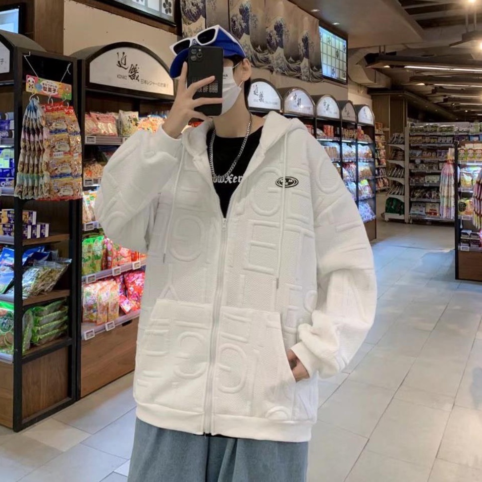 Áo Hoodie Dáng Rộng Phong Cách Thể Thao Hong Kong Thời Trang Cho Nam