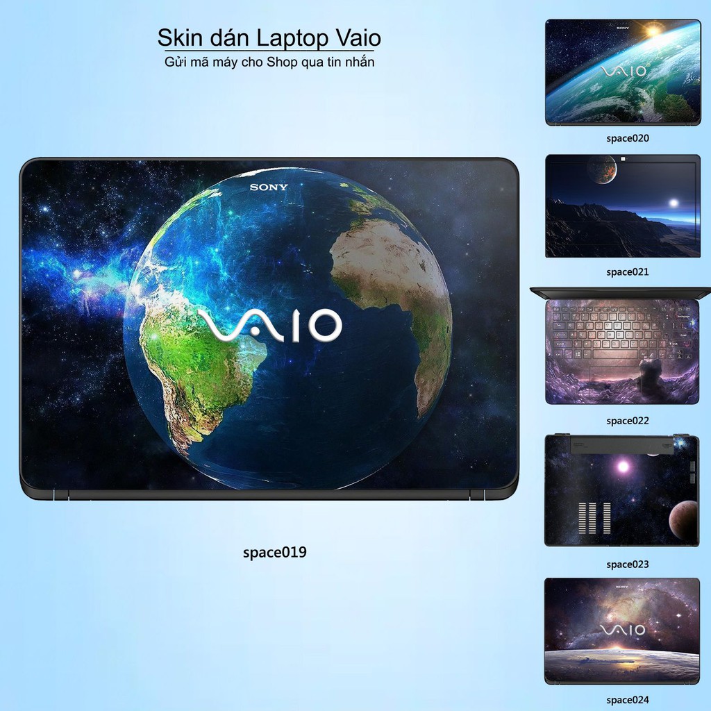 Skin dán Laptop Sony Vaio in hình không gian nhiều mẫu 4 (inbox mã máy cho Shop)