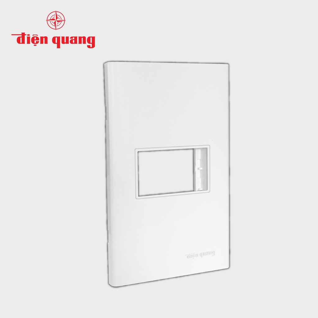 Mặt nạ 1 module âm tường Điện Quang ĐQ IW1 M1M W (màu trắng)