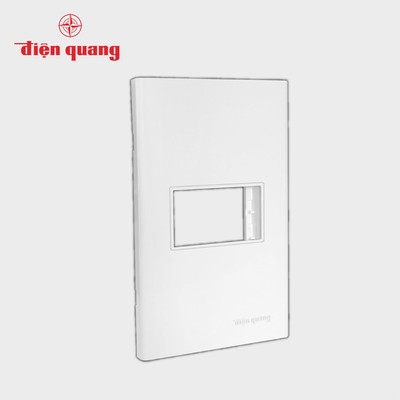 Mặt nạ 1 module âm tường Điện Quang ĐQ IW1 M1M W (màu trắng)